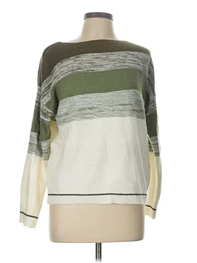 Pre-owned Shein Pullover Sweater In Green