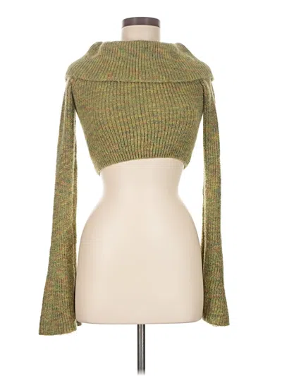 Pre-owned Shein Pullover Sweater In Green