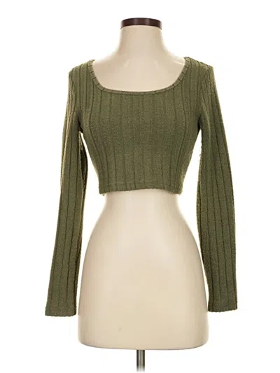 Pre-owned Shein Pullover Sweater In Green