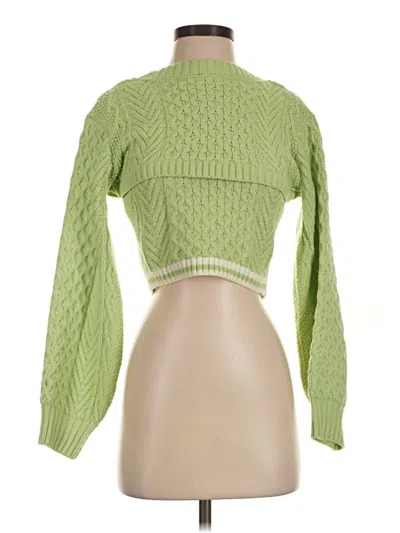 Pre-owned Shein Pullover Sweater In Green