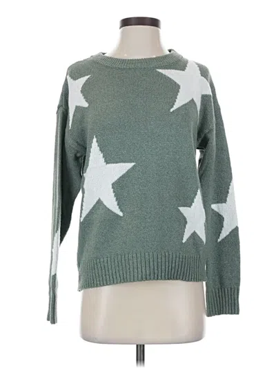 Pre-owned Shein Pullover Sweater In Green