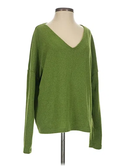 Pre-owned Shein Pullover Sweater In Green