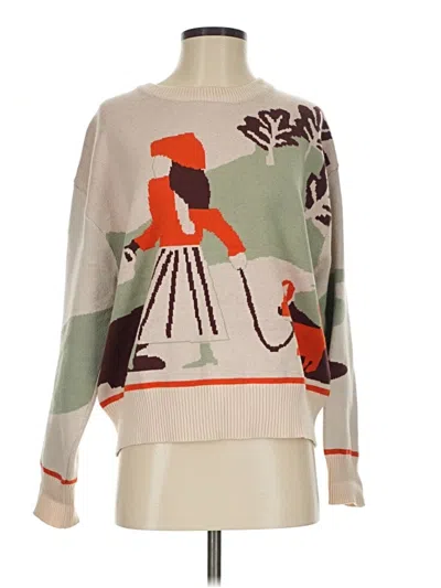 Pre-owned Shein Pullover Sweater In Green