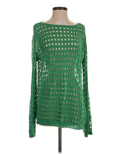 Pre-owned Shein Pullover Sweater In Green
