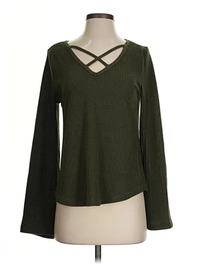 Pre-owned Shein Pullover Sweater In Green