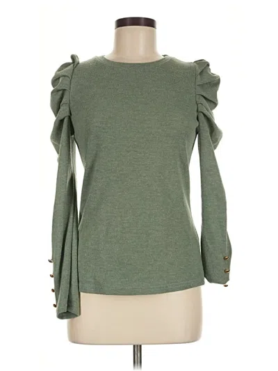 Pre-owned Shein Pullover Sweater In Green