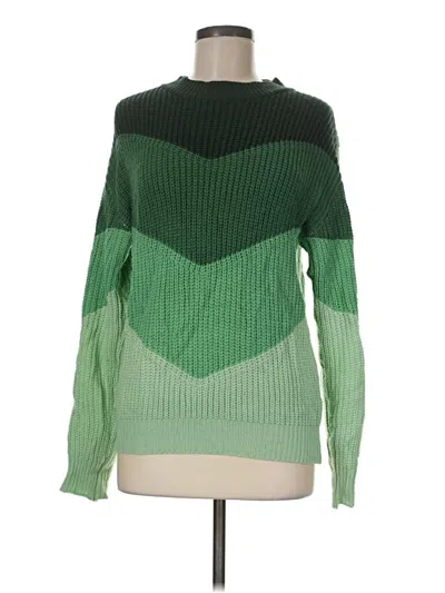 Pre-owned Shein Pullover Sweater In Green