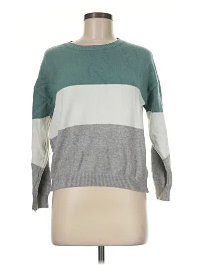 Pre-owned Shein Pullover Sweater In Green