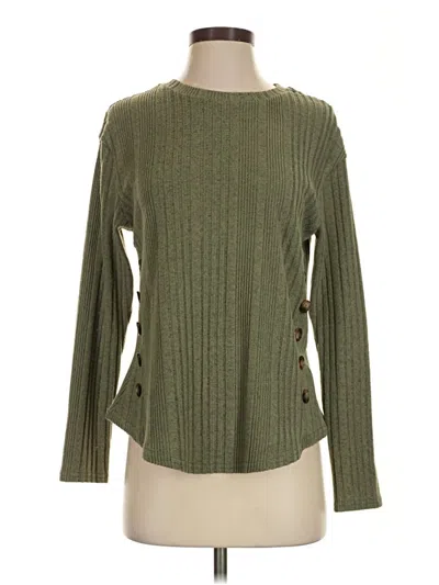 Pre-owned Shein Pullover Sweater In Green