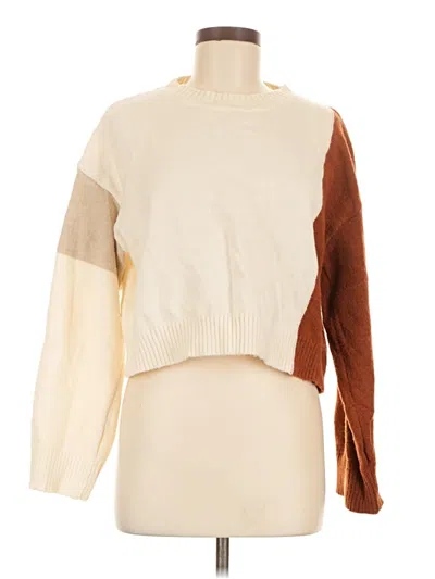Pre-owned Shein Pullover Sweater In Ivory