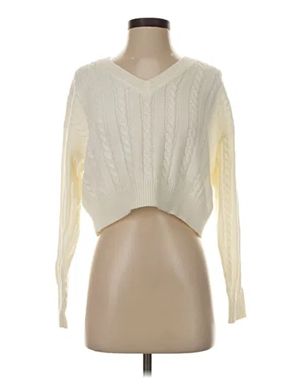 Pre-owned Shein Pullover Sweater In Ivory