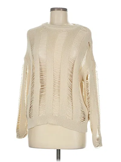Pre-owned Shein Pullover Sweater In Ivory