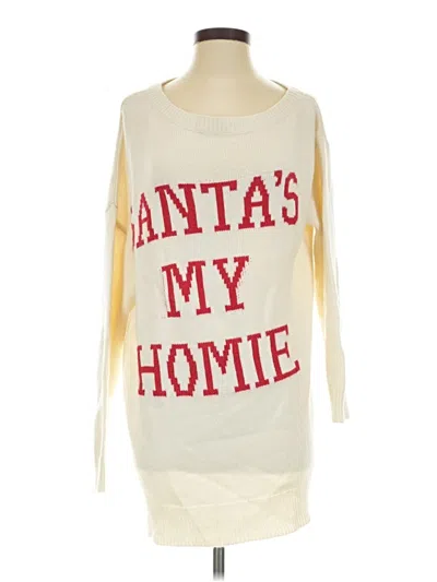 Pre-owned Shein Pullover Sweater In Ivory