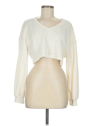 Pre-owned Shein Pullover Sweater In Ivory