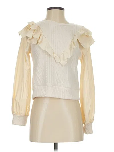 Pre-owned Shein Pullover Sweater In Ivory