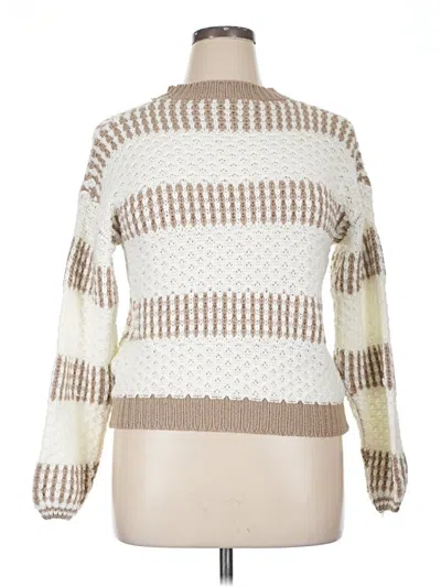 Pre-owned Shein Pullover Sweater In Ivory