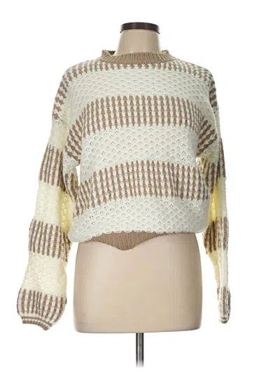 Pre-owned Shein Pullover Sweater In Ivory