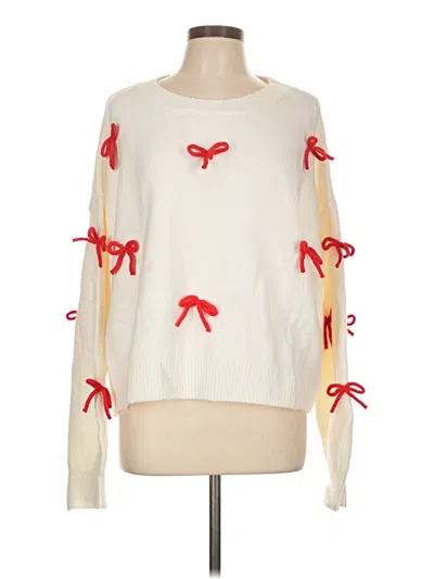 Pre-owned Shein Pullover Sweater In Ivory