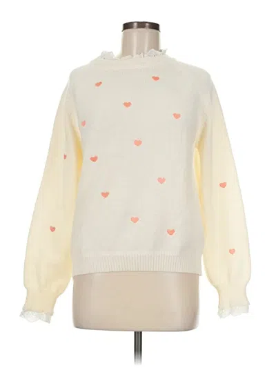 Pre-owned Shein Pullover Sweater In Ivory