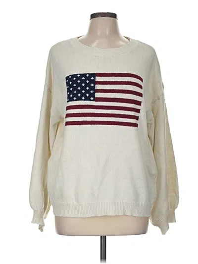Pre-owned Shein Pullover Sweater In Ivory