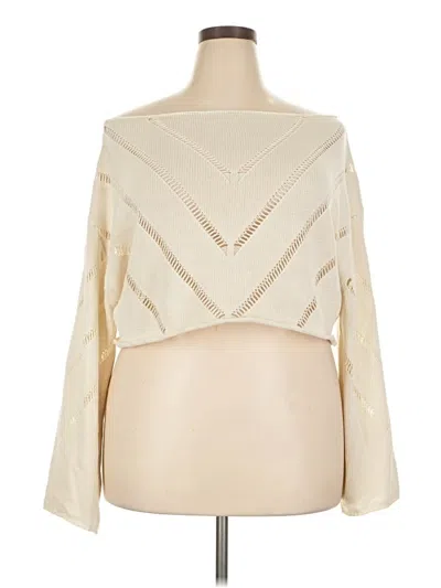Pre-owned Shein Pullover Sweater In Ivory