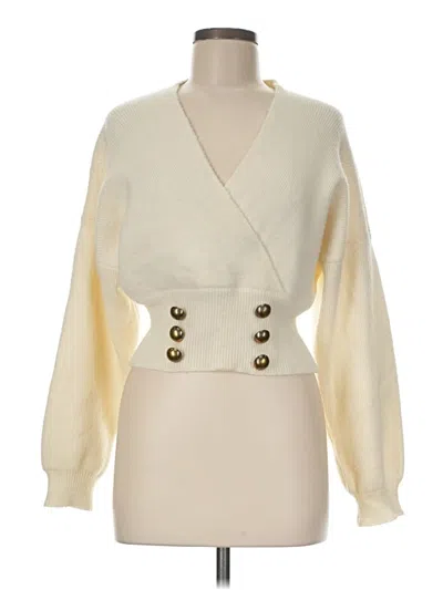 Pre-owned Shein Pullover Sweater In Ivory