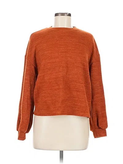 Pre-owned Shein Pullover Sweater In Orange