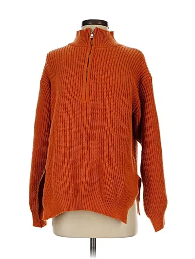 Pre-owned Shein Pullover Sweater In Orange