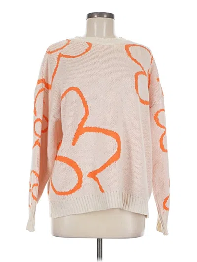 Pre-owned Shein Pullover Sweater In Orange