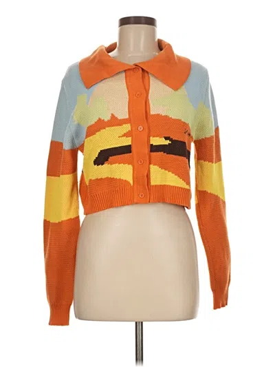 Pre-owned Shein Pullover Sweater In Orange