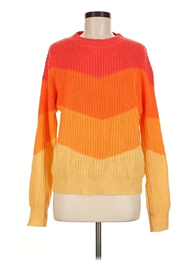 Pre-owned Shein Pullover Sweater In Orange