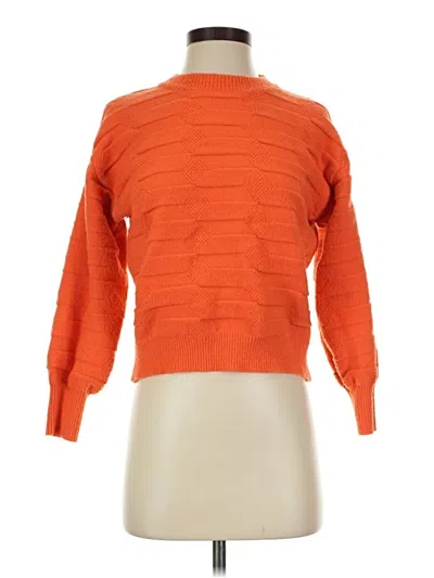 Pre-owned Shein Pullover Sweater In Orange