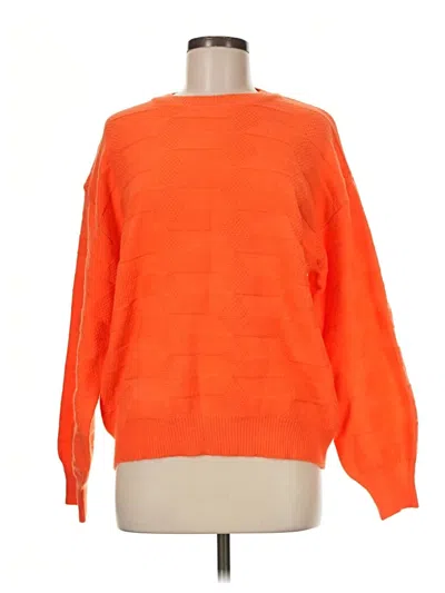 Pre-owned Shein Pullover Sweater In Orange