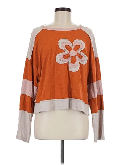 Pre-owned Shein Pullover Sweater In Orange