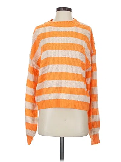 Pre-owned Shein Pullover Sweater In Orange