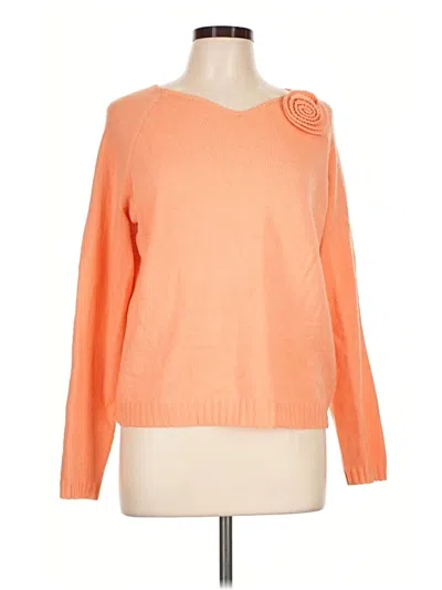 Pre-owned Shein Pullover Sweater In Orange
