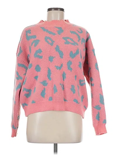 Pre-owned Shein Pullover Sweater In Pink