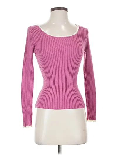 Pre-owned Shein Pullover Sweater In Pink