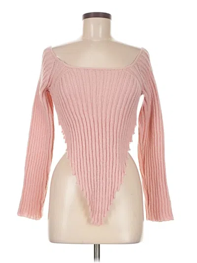 Pre-owned Shein Pullover Sweater In Pink