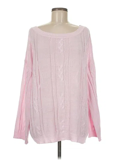 Pre-owned Shein Pullover Sweater In Pink