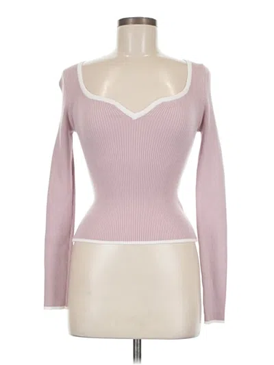 Pre-owned Shein Pullover Sweater In Pink