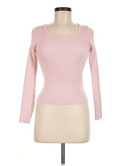 Pre-owned Shein Pullover Sweater In Pink
