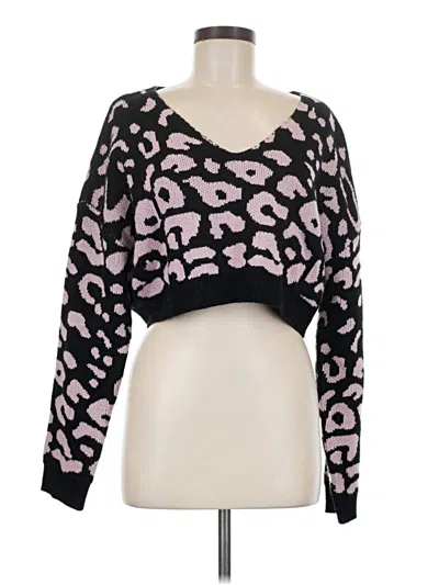 Pre-owned Shein Pullover Sweater In Pink