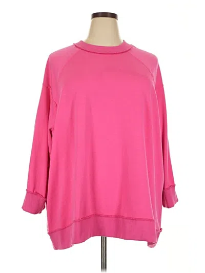 Pre-owned Shein Pullover Sweater In Pink