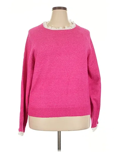 Pre-owned Shein Pullover Sweater In Pink