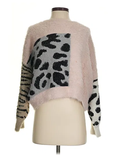 Pre-owned Shein Pullover Sweater In Pink