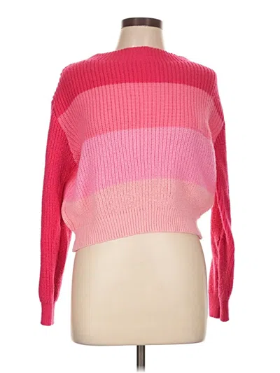 Pre-owned Shein Pullover Sweater In Pink