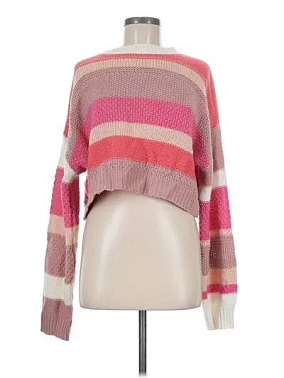Pre-owned Shein Pullover Sweater In Pink