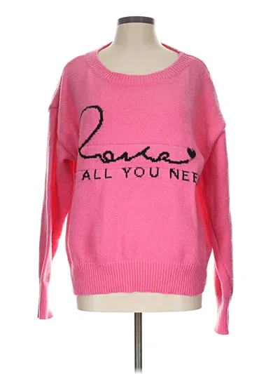 Pre-owned Shein Pullover Sweater In Pink