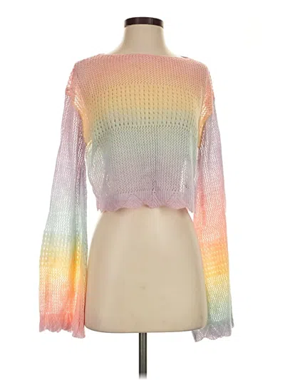 Pre-owned Shein Pullover Sweater In Pink